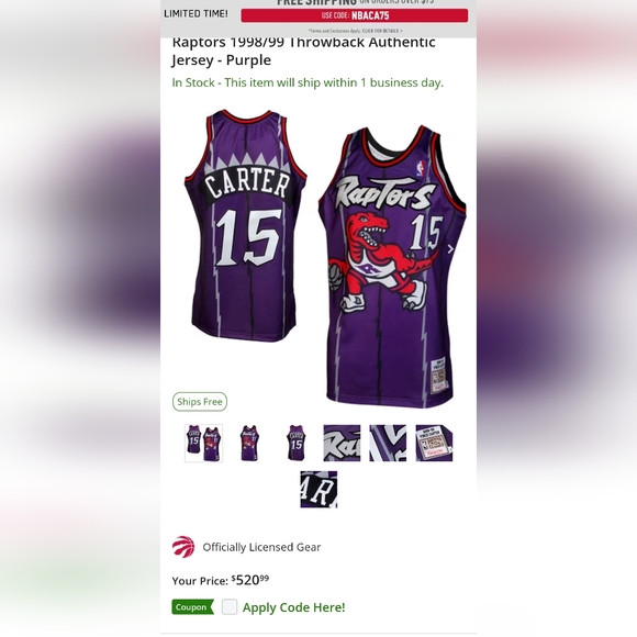 Toronto Raptors Jersey - Picture 3 of 3